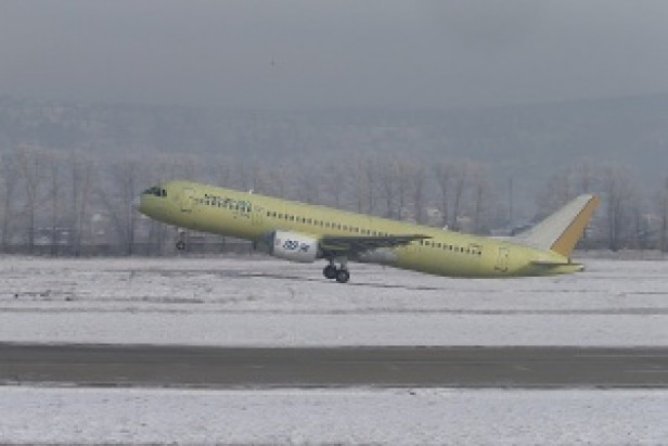 Первый полёт самолёта МС-21-310 с российскими двигателями ПД-14.